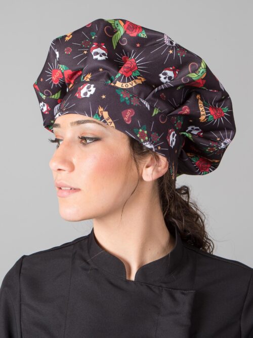 Gorro unisex de sarga estampado chef GARY'S