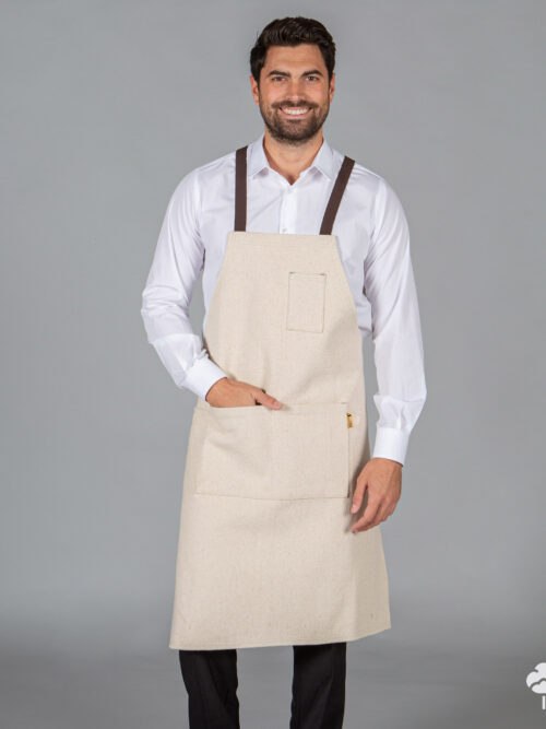 Delantal con peto de esterilla 