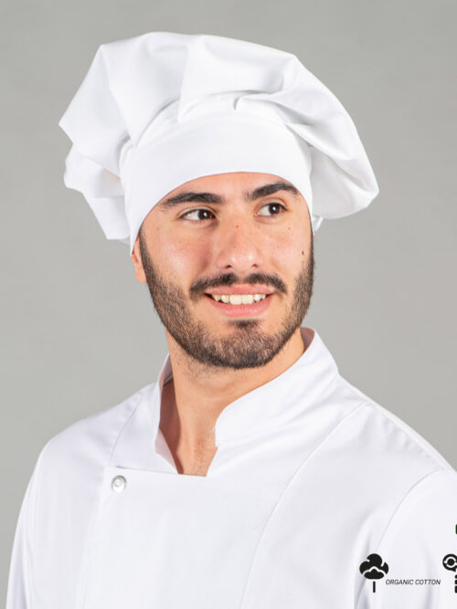 Gorro gran chef de tejido reciclado y orgánico klopman