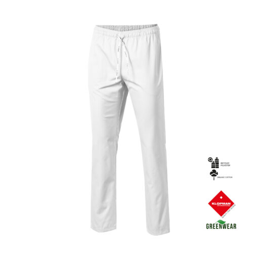 Pantalón unisex con goma y cordón de tejido orgánico y reciclado klopman