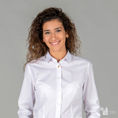 Camisa para mujer Idara slim fit de tejido reciclado