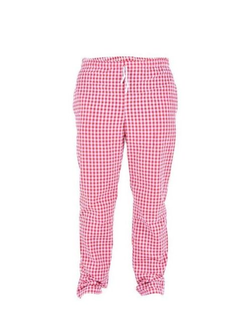 Pantalón unisex cuadros,  cintura con goma y bolsillos TEXTIL R