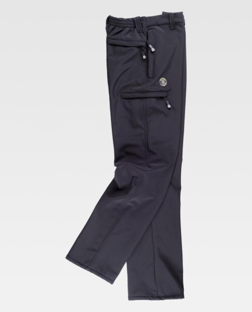 Pantalón workshell multibolsillos alta capacidad térmica