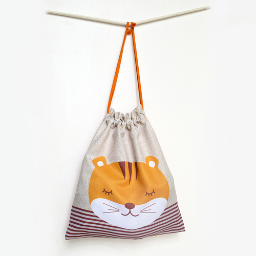 Bolsa de desayuno estampado tigre