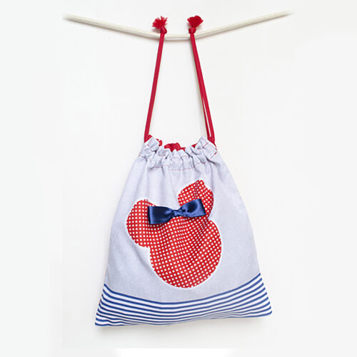 Mochila estampado Mouse con lazo
