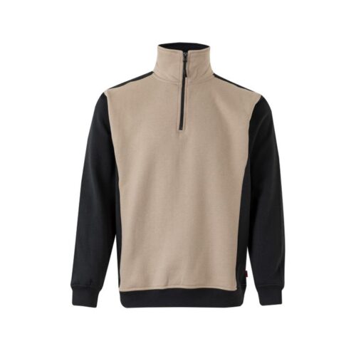 SUDADERA BICOLOR CREMALLERA