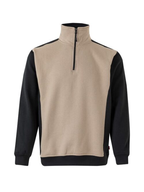 SUDADERA BICOLOR CREMALLERA
