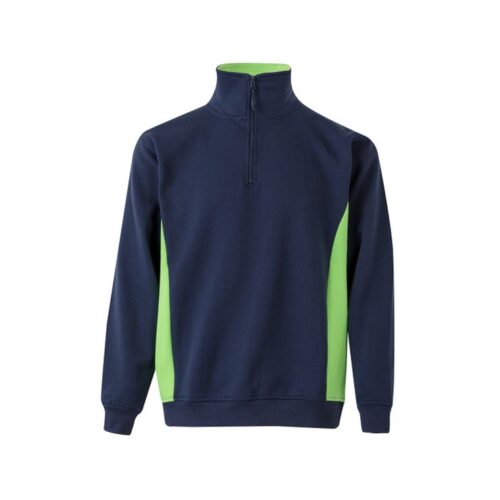 SUDADERA BICOLOR CREMALLERA