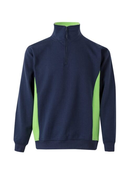 SUDADERA BICOLOR CREMALLERA
