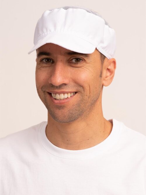 Gorra con visera y parte superior con rejilla, pack de 10 unidades
