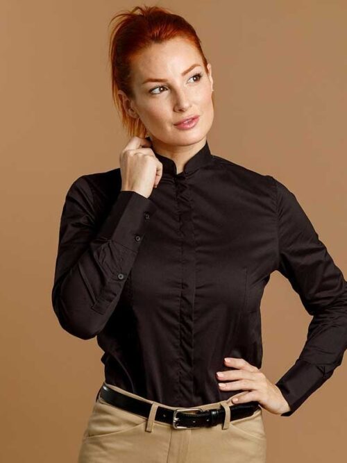 CAMISA MUJER CUELLO MAO - MOD. MARTINA MANGA LARGA
