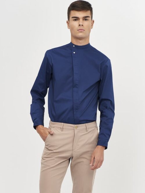 Camisa Cierre Inclinado Regular Fit
