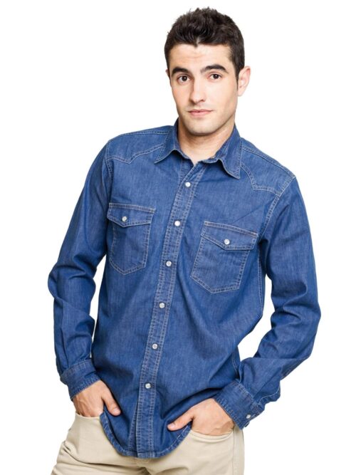 Camisa vaquera elástica
