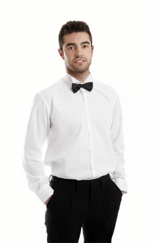 Camisa cuello smoking para pajarita