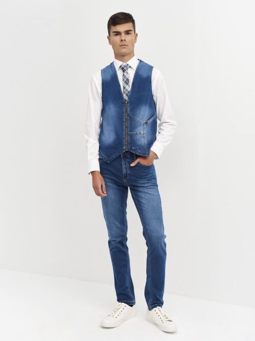 Chaleco Denim Slim Fit
