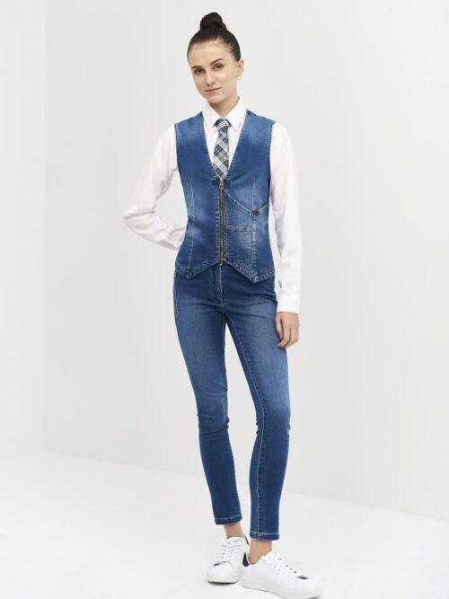 Chaleco Denim Slim Fit
