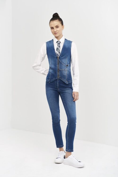 Chaleco Denim Slim Fit