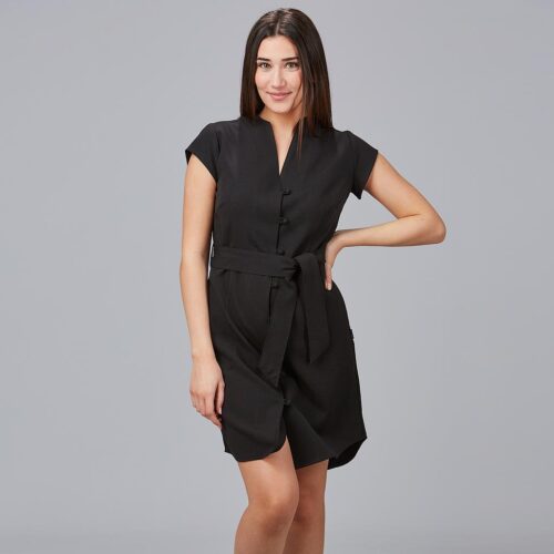 VESTIDO BOTON FORRADO VIVAZ X.LINEN