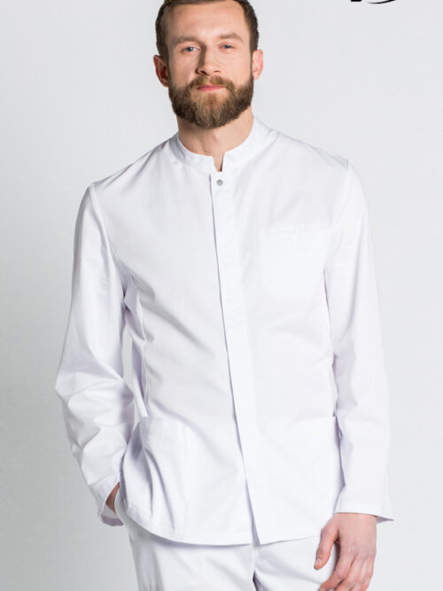 Chaqueta hombre microfibra corchetes m/l