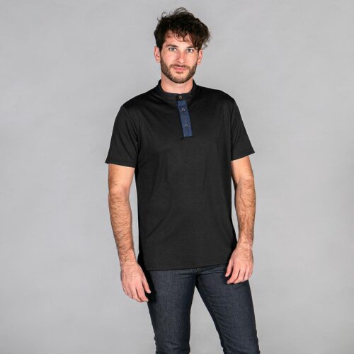 POLO HOMBRE CUELLO MAO TEJANO "RED LINE"