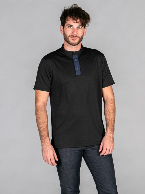 POLO HOMBRE CUELLO MAO TEJANO "RED LINE"
