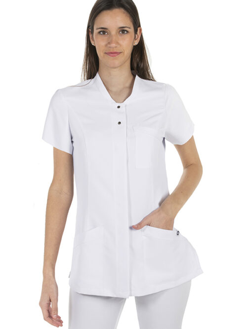 Chaqueta mujer corchetes m/c microfibra