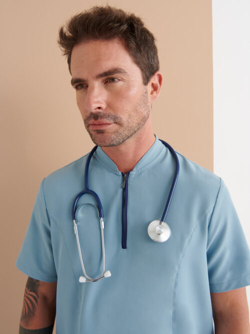 Casaca Sanitaria Cuello Mao Regular Fit
