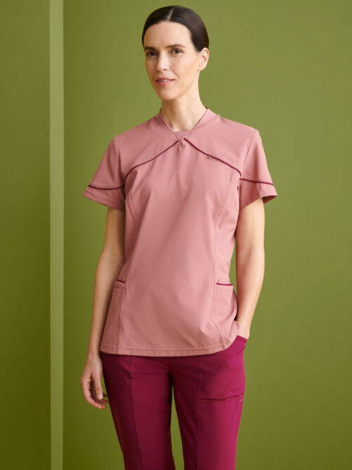 Casaca Sanitaria Cuello V Rib Slim Fit
