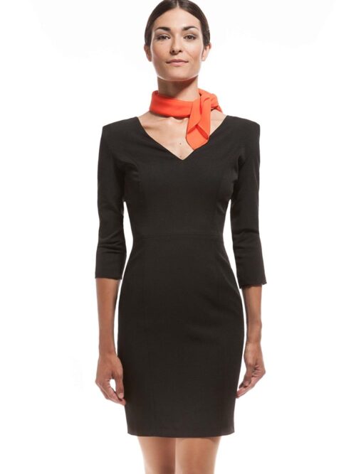 Vestido manga francesa
