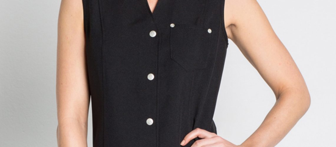 Chaqueta cuello mao corchetes DYNEKE