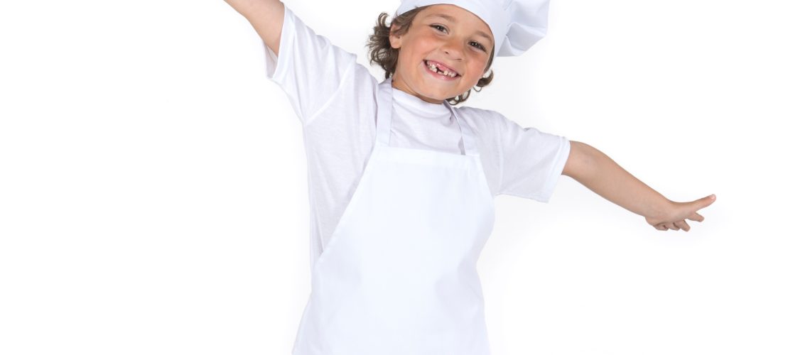 Delantal peto infantil blanco GARY'S