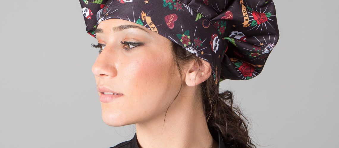 Gorro unisex de sarga estampado chef GARY'S