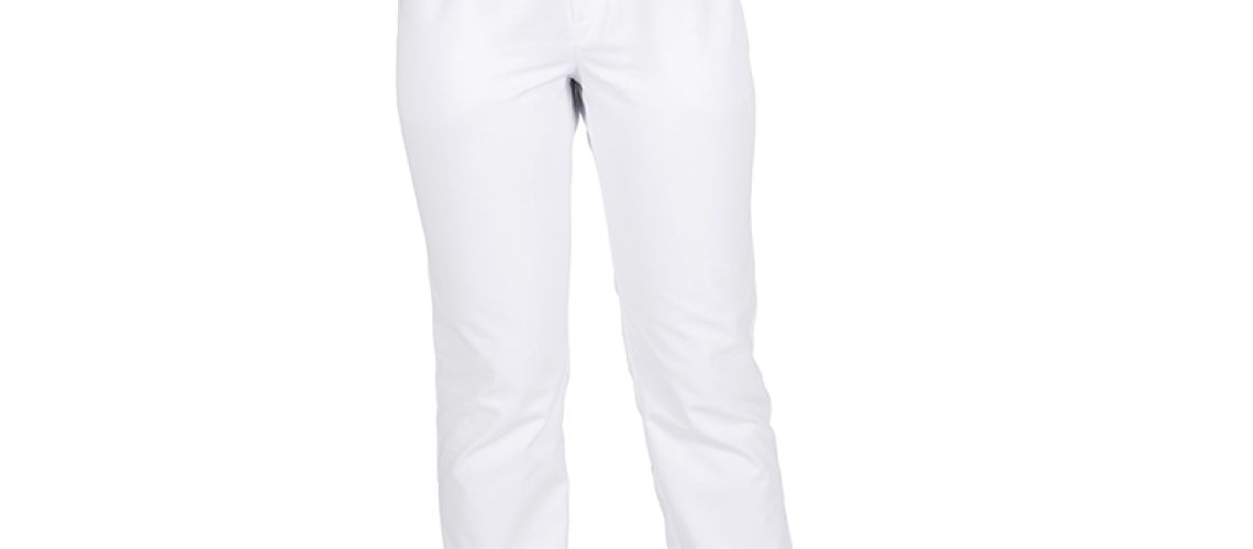 Pantalón unisex cremallera y bolsillos blanco GARY'S