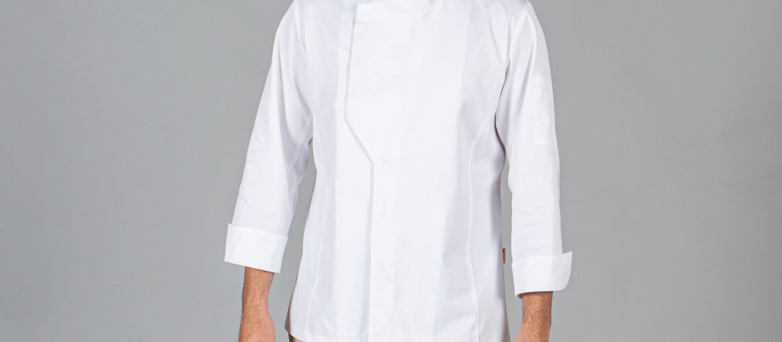 Chaqueta de cocina unisex Haro de tejido reciclado y orgánico klopman 1 Chaqueta de cocina unisex Haro de tejido reciclado y orgánico klopman