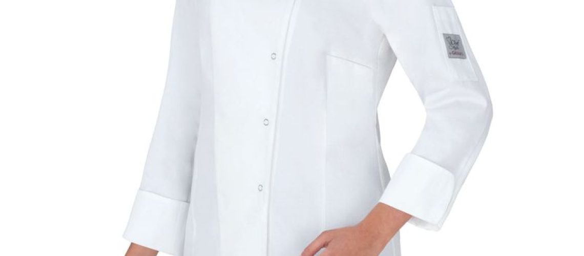Chaqueta cocina boton click luxatin, fácil planchado slim fit GIBLOR’S 1 Chaqueta cocina boton click luxatin, fácil planchado slim fit GIBLOR'S
