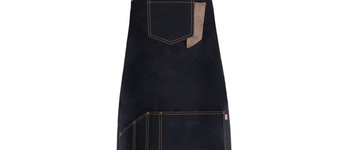 Delantal vaquero oscuro ajustable al cuello tela impermeable GIBLOR’S 1 Delantal vaquero oscuro ajustable al cuello tela impermeable GIBLOR'S
